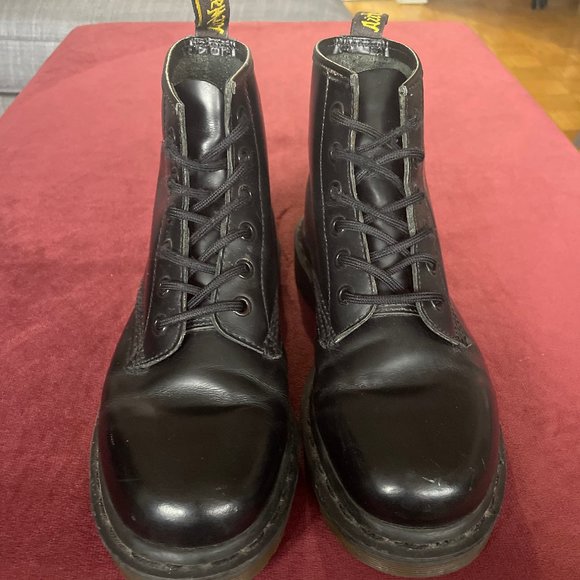 Dr. Martens Black Leather Women's Boots - Picture 2 of 5